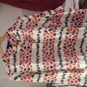 J. Crew silk/cotton print tunic, 4 T